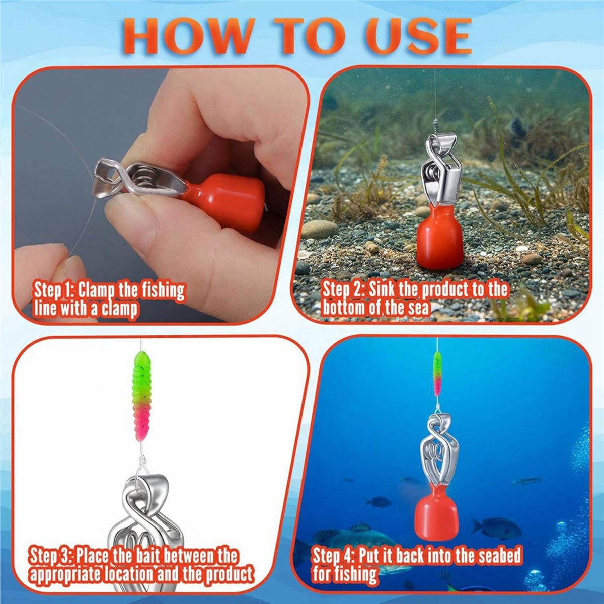 Fishing Depth Finder - Offerta Speciale 618: Set di 4