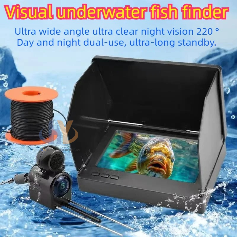 Fishing Depth Finder - Telecamera Subacquea per Pesca con Display,