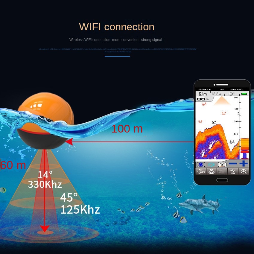 Nuovo Ecoscandaglio Smart WiFi - Fish Finder Battery recensione e prezzo