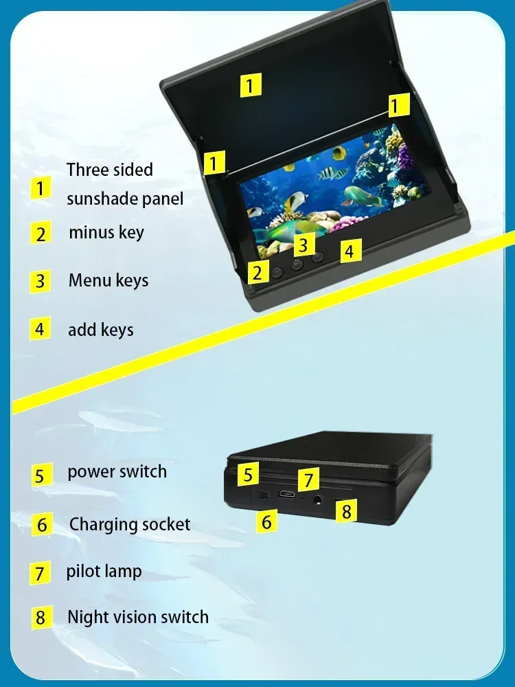 YS43A Rilevatore di pesci da 4 - Fish Finder Battery recensione e prezzo